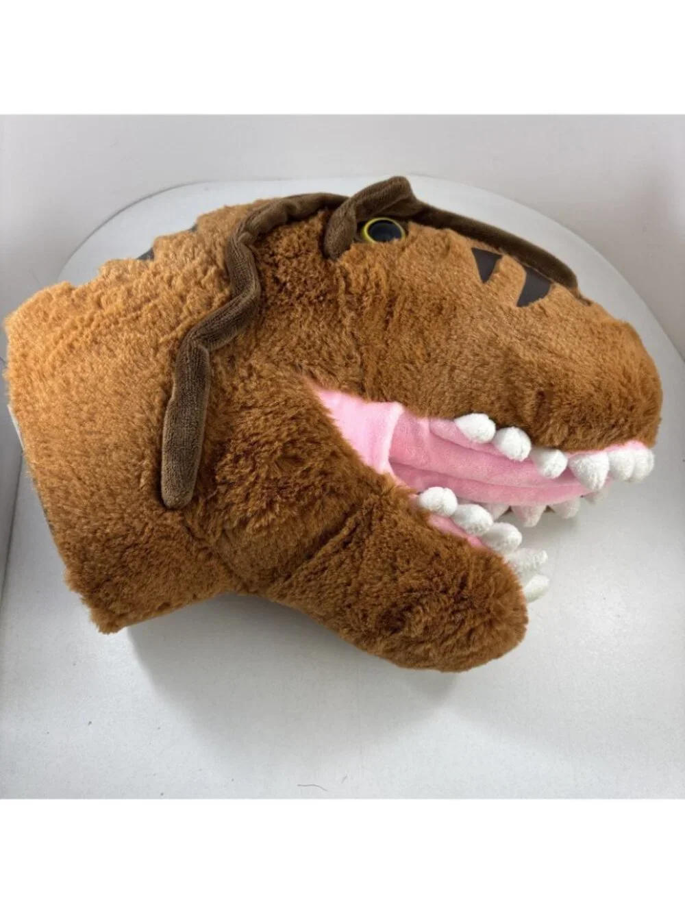 Cute Plush Hanging Dinosaur Animal 12” Head Wall Mount Kids Room Art Lot of 2
